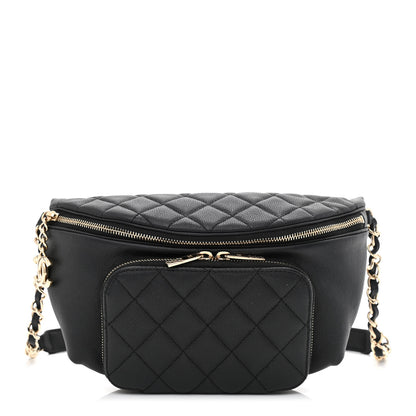 Chanel Caviar Quilted Business Affinity Waist Belt Bag Black 1 of 11