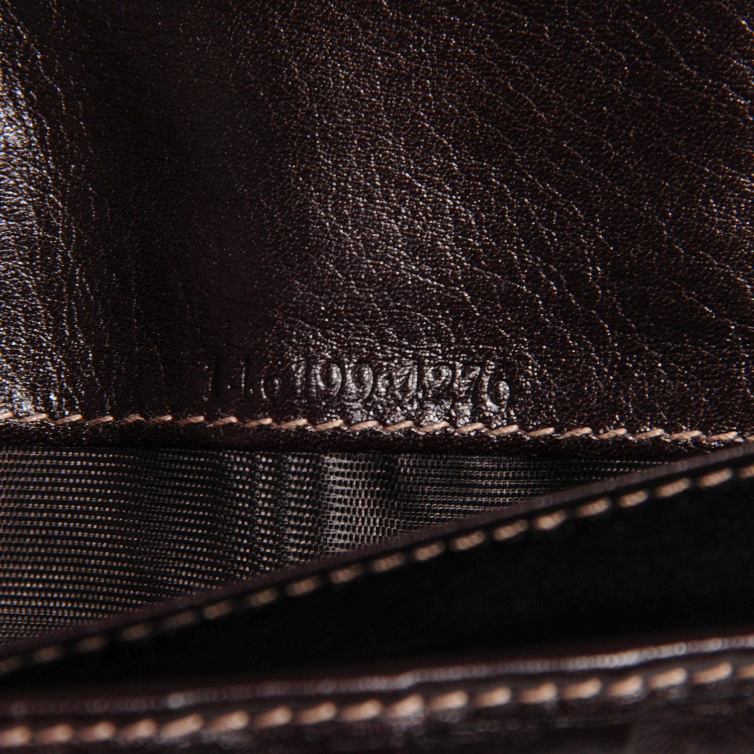 Gucci Monogram Punch Continental Flap Wallet Dark Brown 6 of 7