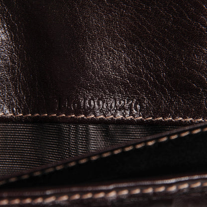 Gucci Monogram Punch Continental Flap Wallet Dark Brown 6 of 7