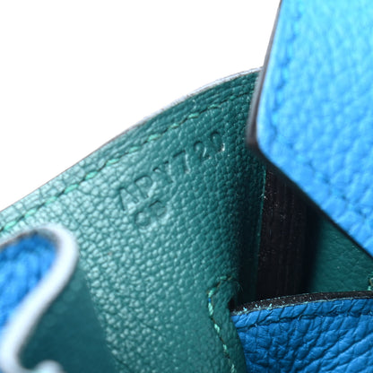 Hermes Togo Verso Birkin 35 Bleu Zanzibar Malachite 6 of 13