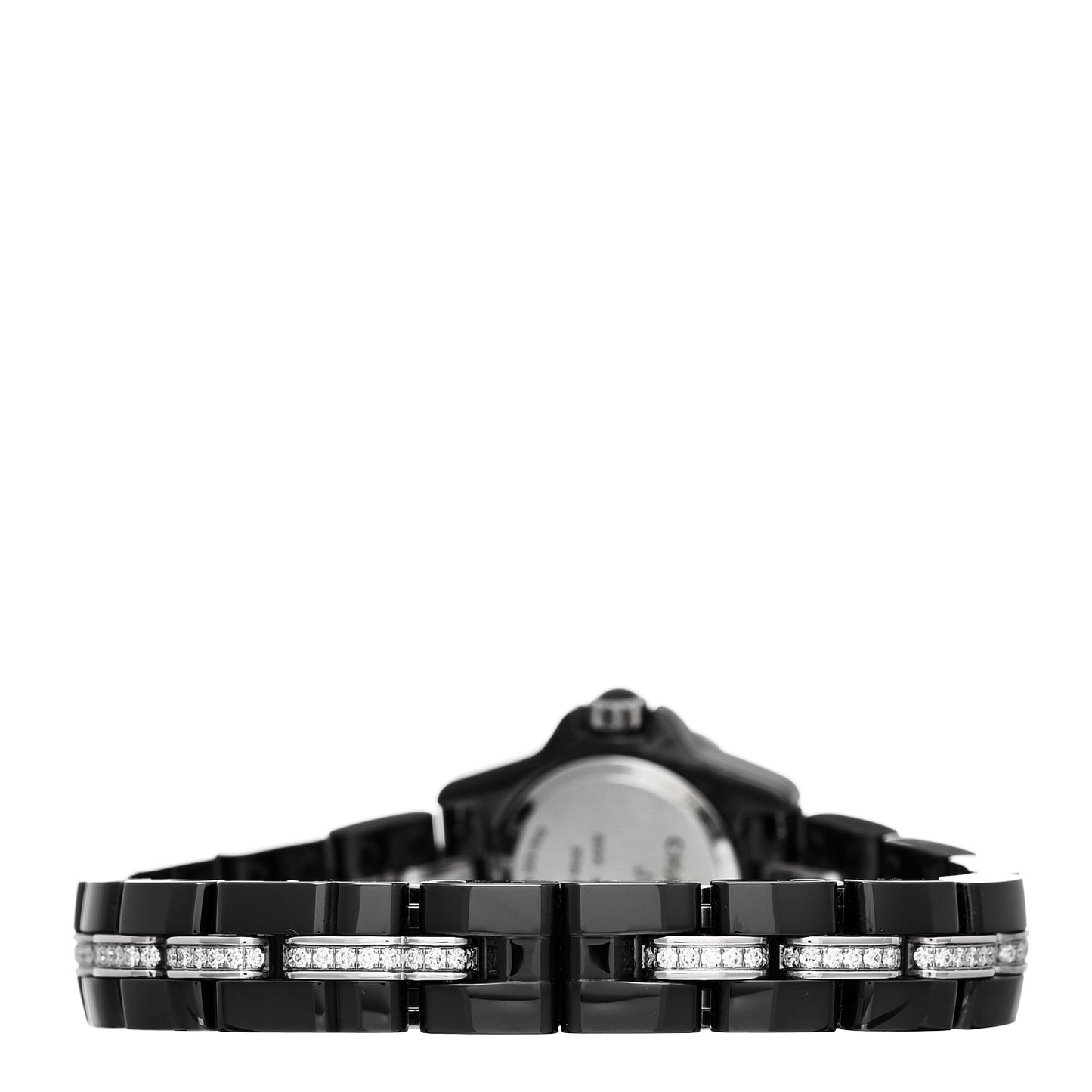 Stainless Steel Ceramic Diamond Bezel 19mm J12 XS Quartz Watch Black