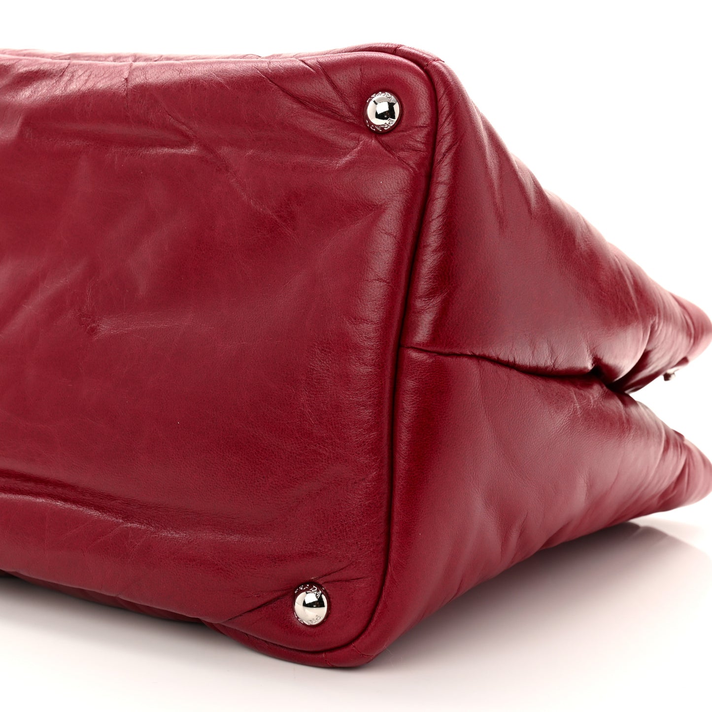 Nappa Bomber Tote Cherry