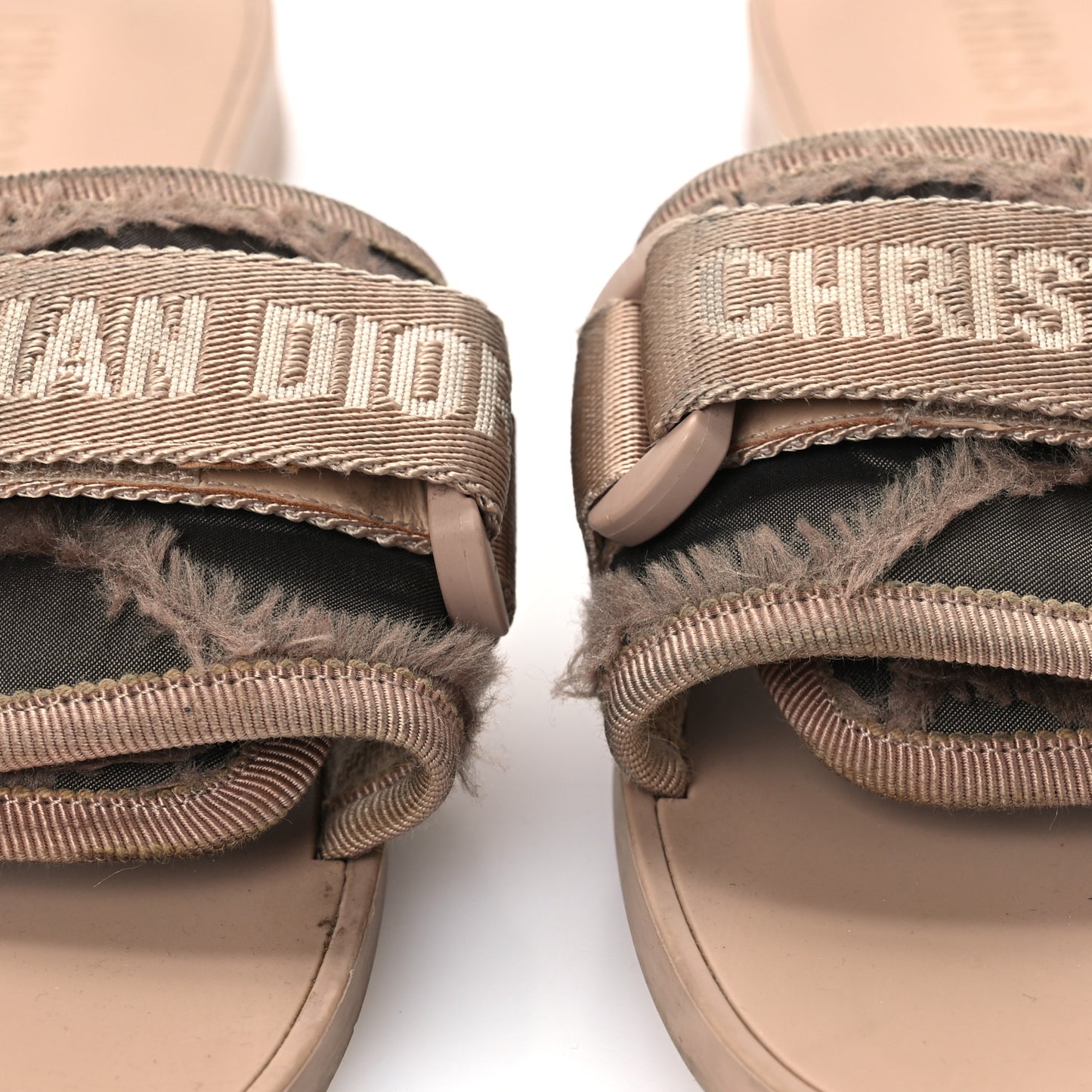 Nylon Camouflage Dio(r)evolution Slide Sandals 39 Nude