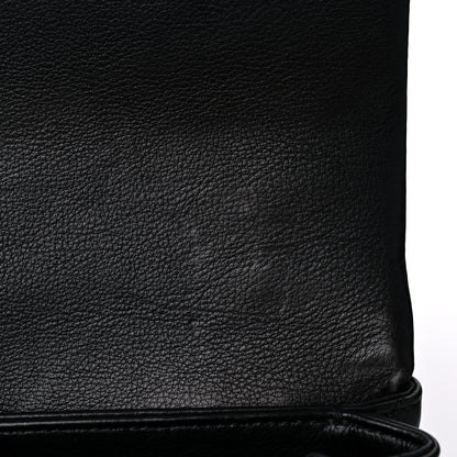 Chanel Calfskin Quilted Accordion Pearl CC Small Flap Bag Black 9 of 12