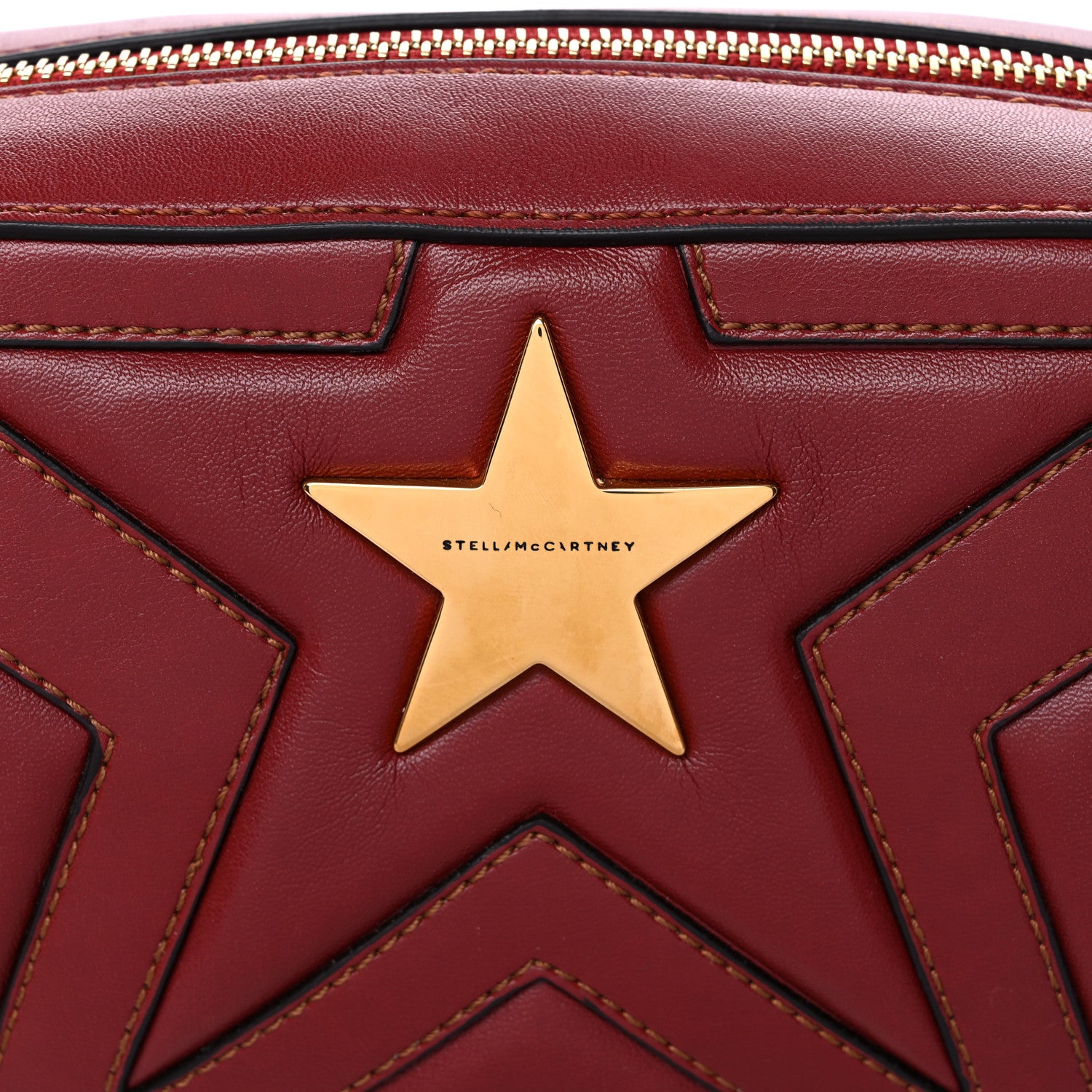 Stella McCartney Eco Alter Nappa Star Patch Shoulder Bag Red 9 of 9