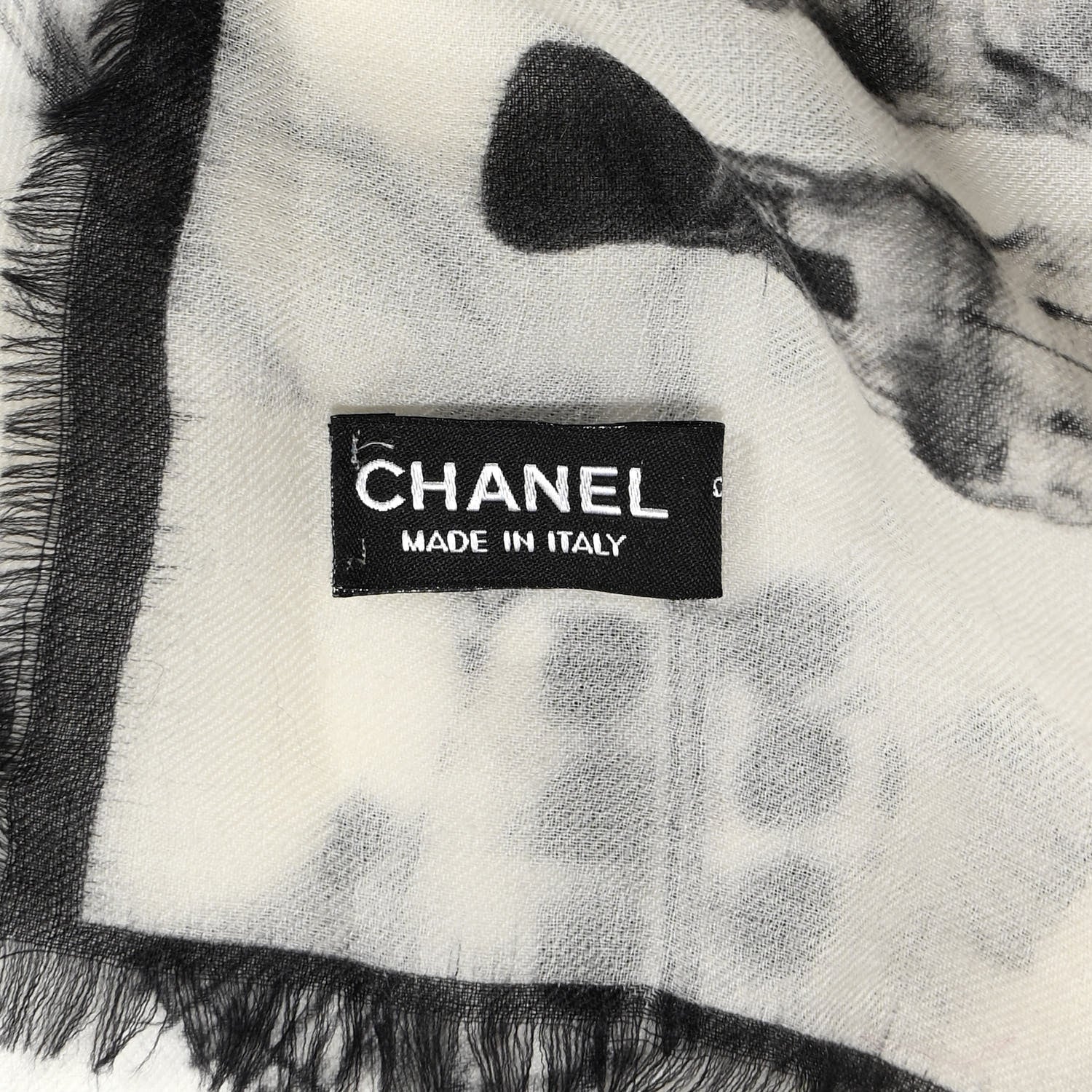 Chanel Cashmere CC Astronaut Scarf Beige 3 of 7