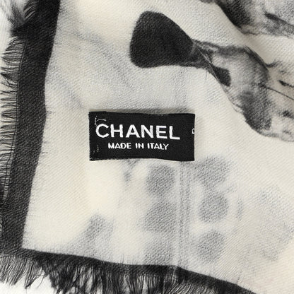 Chanel Cashmere CC Astronaut Scarf Beige 3 of 7