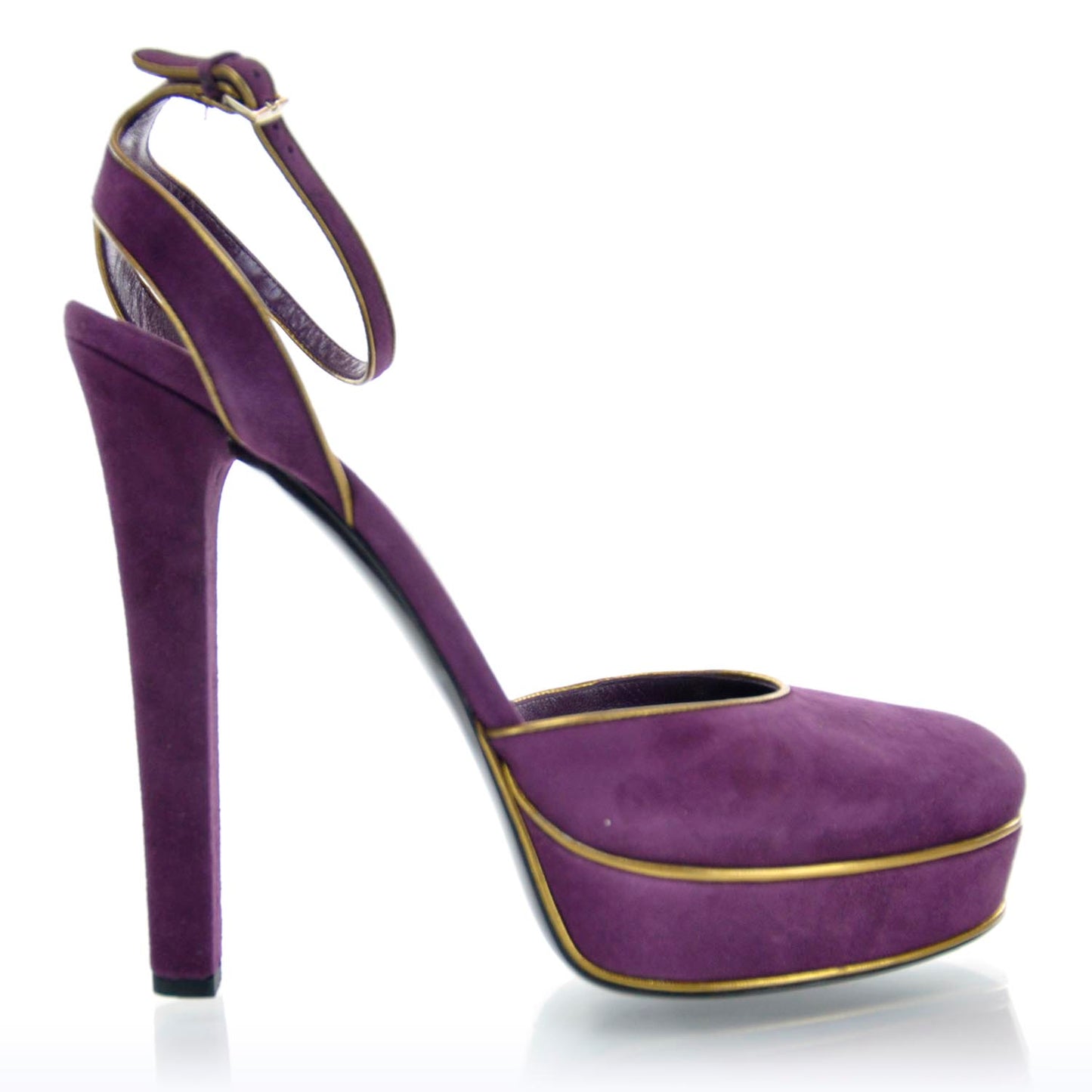 Suede Huston Platform Sandals 11 Grape