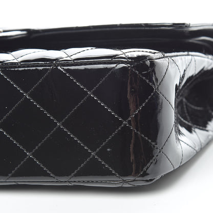Chanel Patent Quilted Medium Double Flap Black 8 of 19