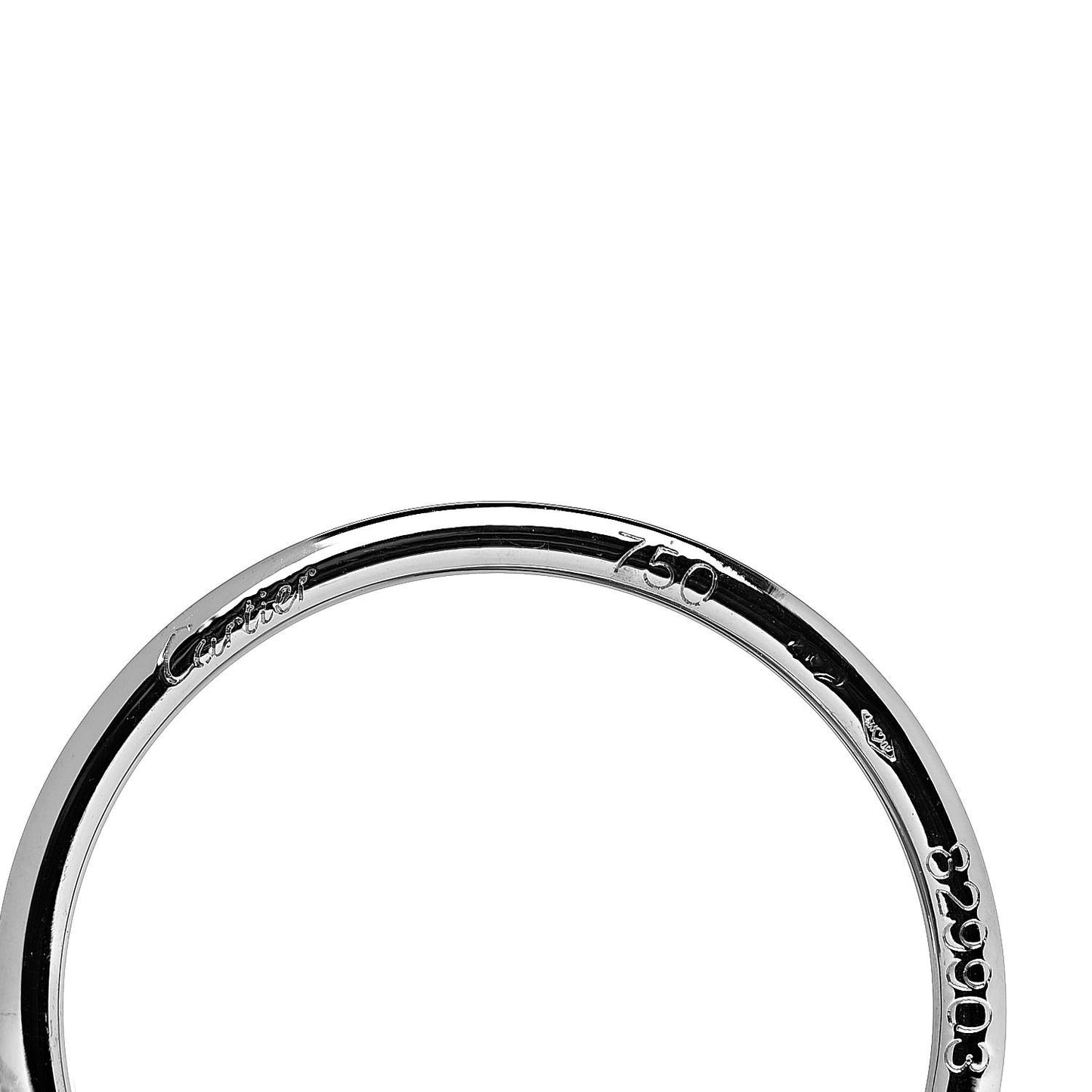 18K White Gold Diamond Trinity Ring 51 5.75