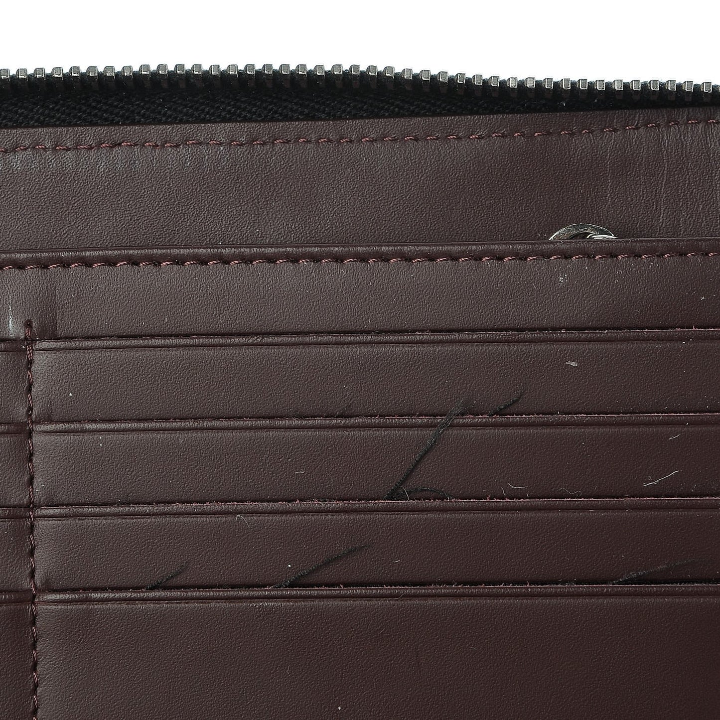Caviar Quilted Large Zip Around Organizer Wallet Black