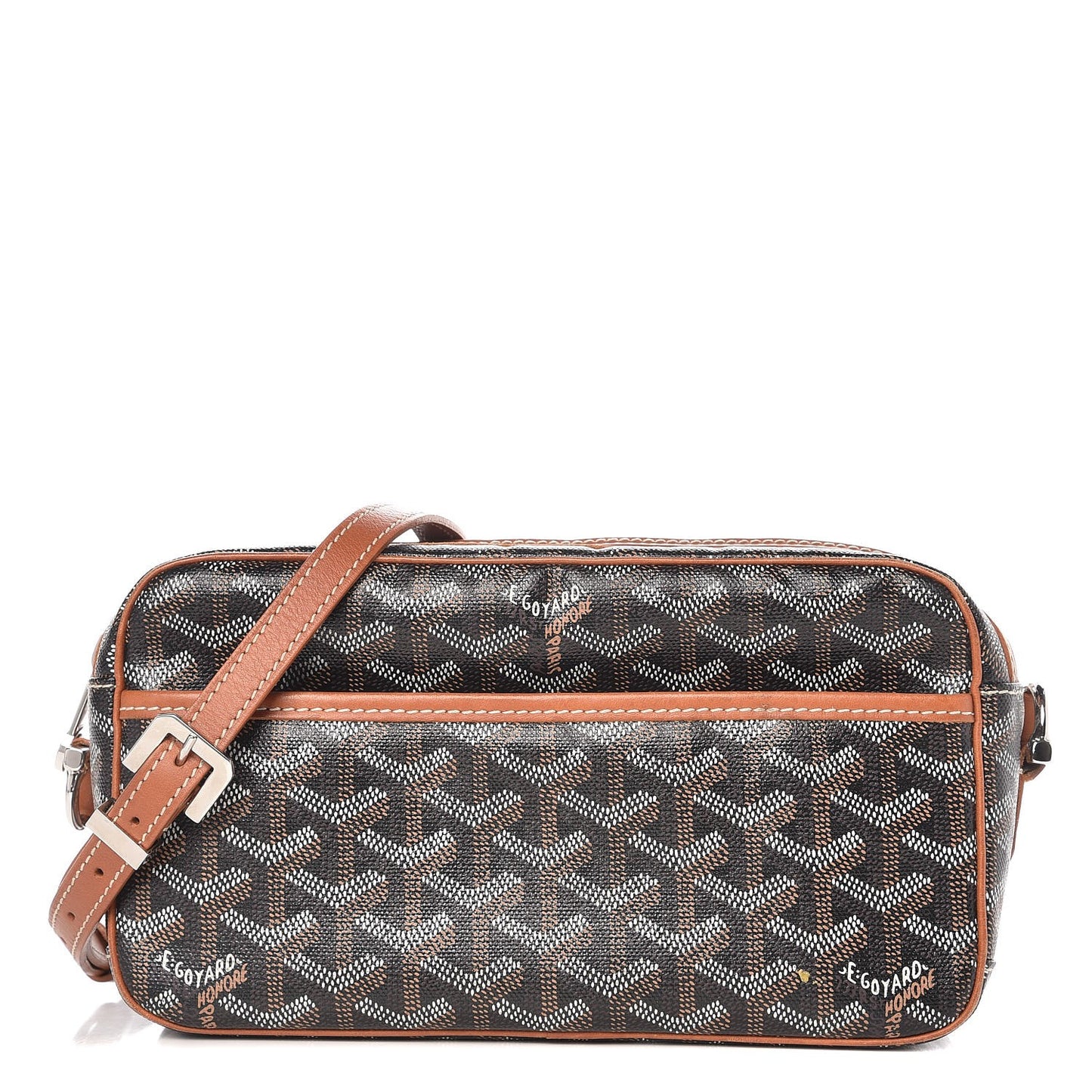 Goyardine Amacapvert Crossbody Bag Black Gold