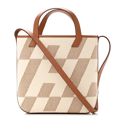 Hermes Swift Toile H Cabas H En Biais 27 Ecru Naturel Gold 1 of 10