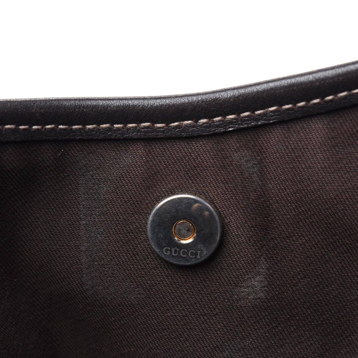 Gucci Monogram Medium New Britt Hobo Dark Brown 9 of 18