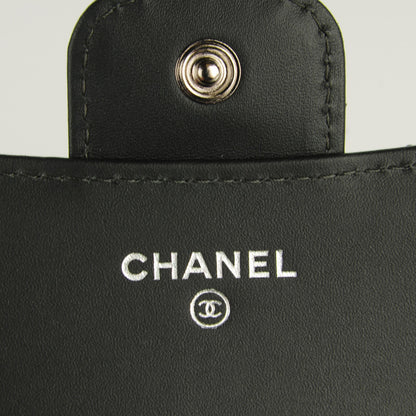Chanel Patent Quilted Compact Flap Wallet Grey 5 of 8