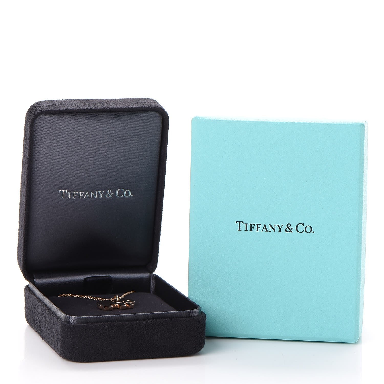 Tiffany 18K Rose Gold Elephant Never Forgets Pendant Necklace 8 of 8