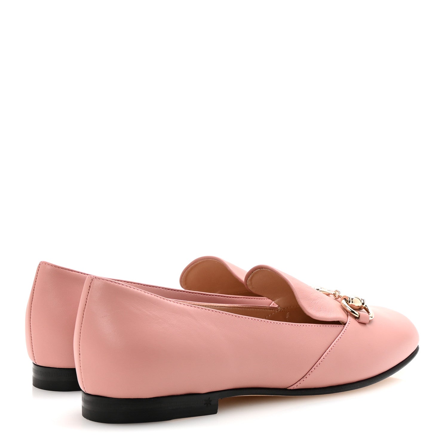 Gucci Calfskin Horsebit Loafers 35.5 Soft Pink 5 of 10