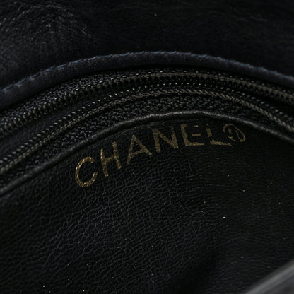 Chanel Calfskin Quilted Flap Waist Belt Bag 85 34 Black 6 of 10