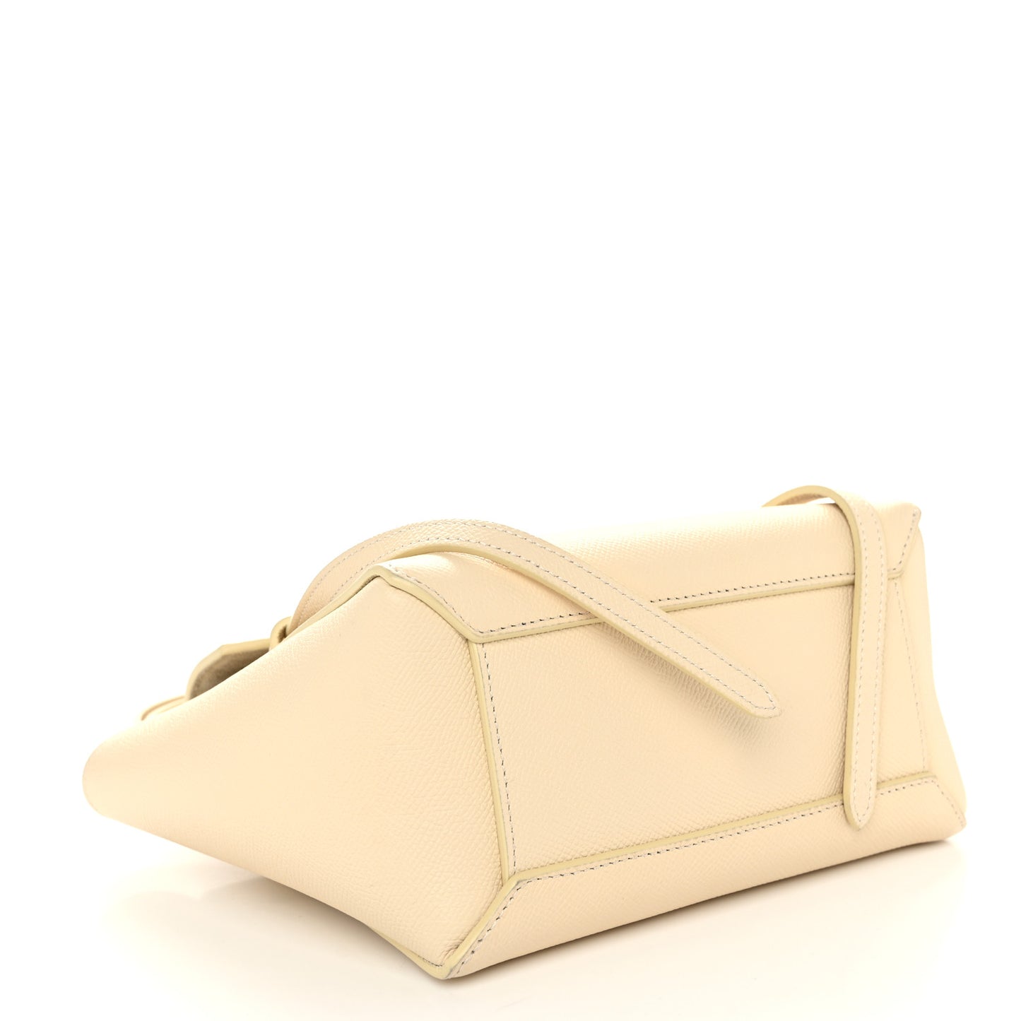 Grained Calfskin Nano Belt Bag Chalk