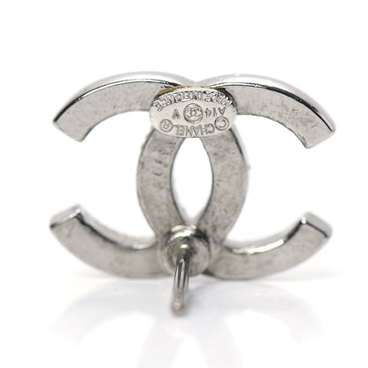 Chanel Crystal CC Earrings Silver 3 of 5
