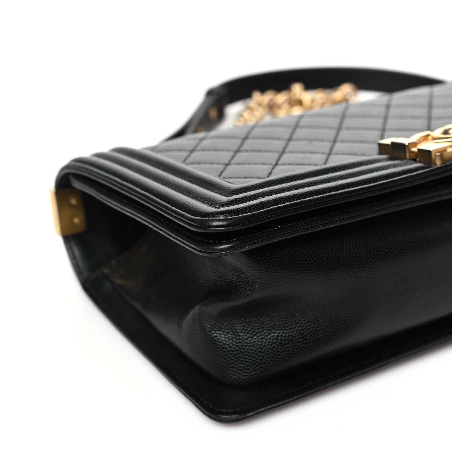 Chanel Caviar Quilted Medium Boy Flap Black 9 of 12