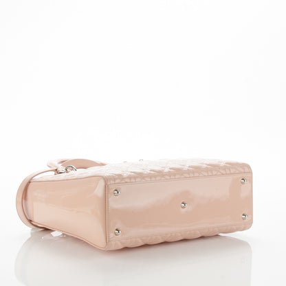 Christian Dior Patent Cannage Large Lady Dior Light Pink 4 of 10