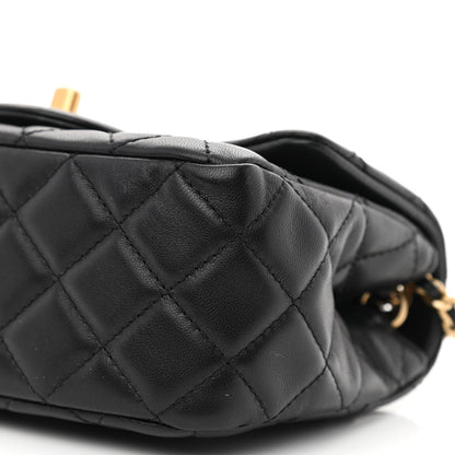 Chanel Lambskin Quilted Mini Pearl Crush Flap Black 10 of 11
