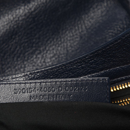 Balenciaga Chevre Gold Metallic Edge Hardware City Bleu Nuit Dark Sea 8 of 8