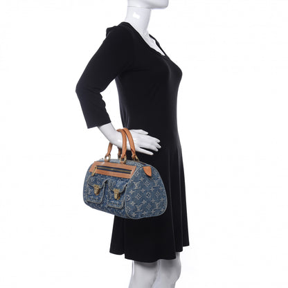 Louis Vuitton Monogram Denim Neo Speedy Blue 2 of 9