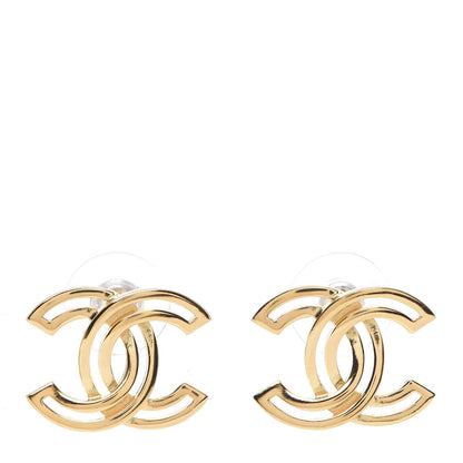 Chanel Metal Obazine CC Earrings Gold 1 of 4