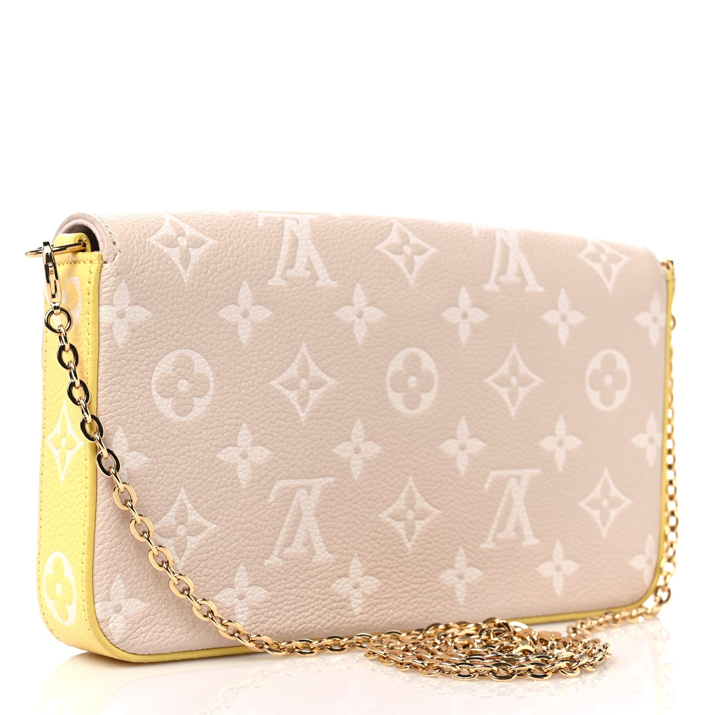 Empreinte Spring in the City Felicie Pochette Chain Wallet Pink Beige Yellow