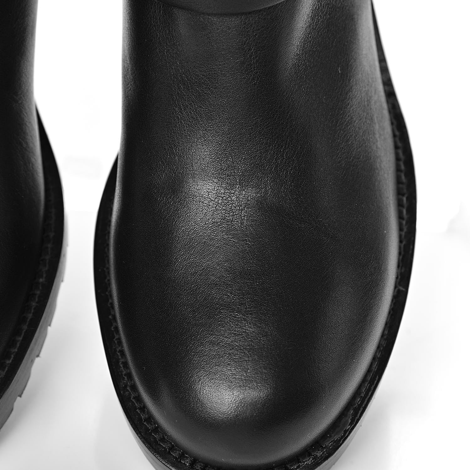 Valentino Garavani Calfskin Crackled Lambskin Rockstud Spike 20mm Biker Boots 37.5 Black 9 of 11