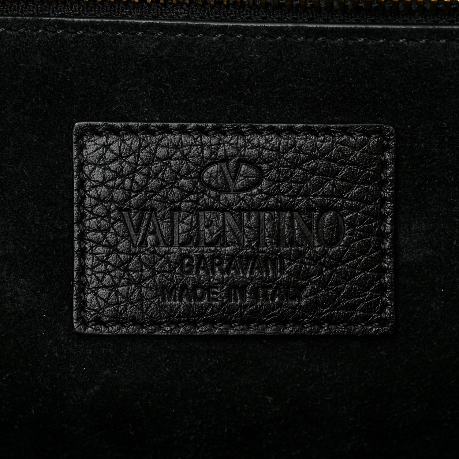 Valentino Garavani Pebbled Calfskin Monochrome Medium Glam Lock Rockstud Flap Black 6 of 9