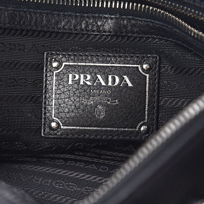 Prada Vitello Daino Shopping Satchel Black 6 of 13