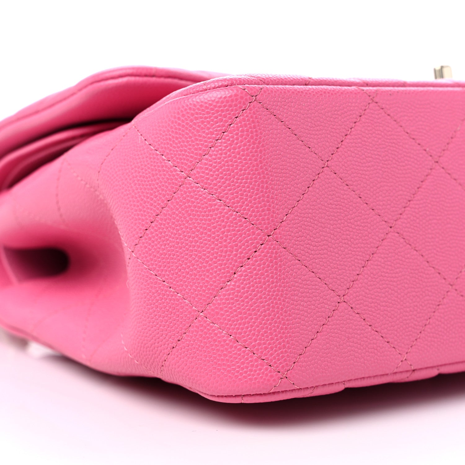 Chanel Caviar Quilted Jumbo Double Flap Pink 8 of 10