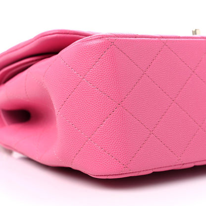 Chanel Caviar Quilted Jumbo Double Flap Pink 8 of 10