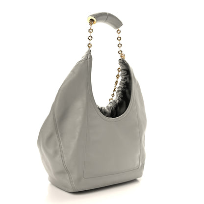 Loewe Buttery Nappa Lambskin Medium Squeeze Bag Pearl Grey 3 of 8