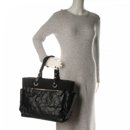 Chanel Coated Canvas Large Paris Biarritz Tote Black 2 of 6