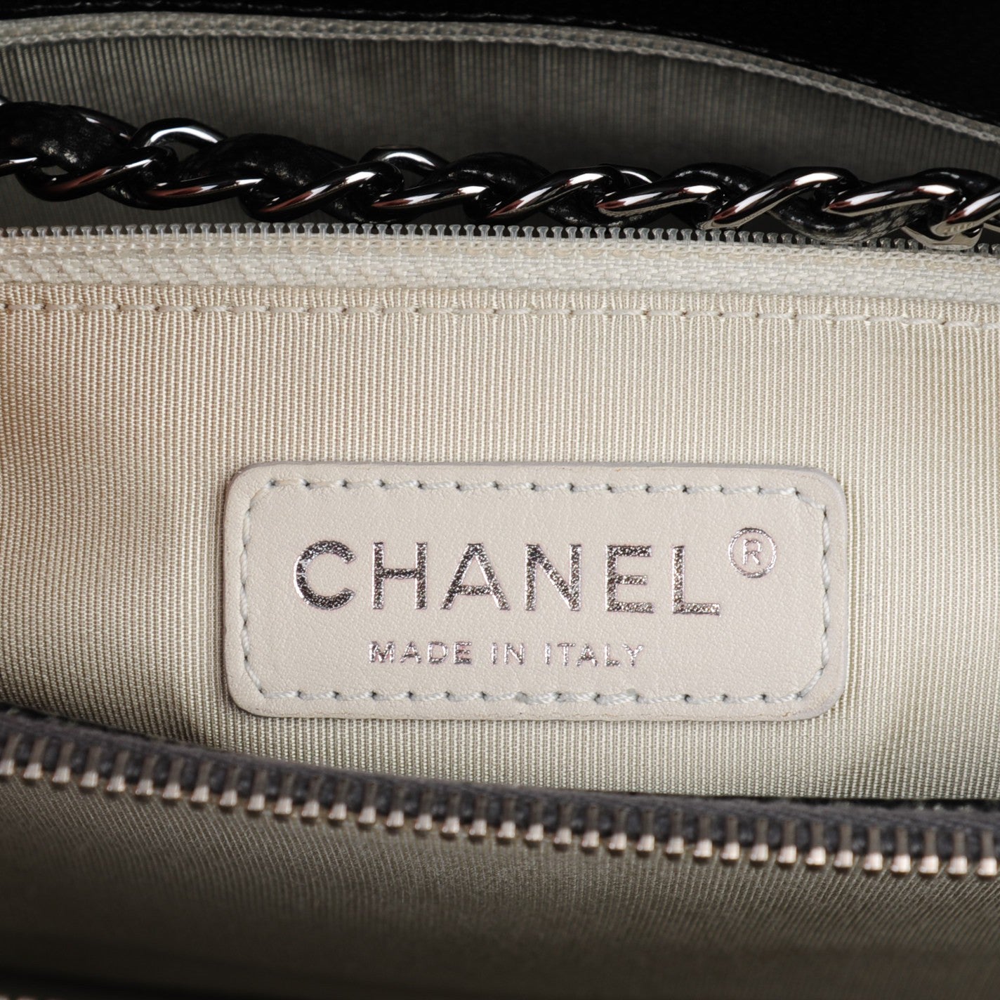 Chanel Caviar Quilted Timeless CC Tote Dark Silver 6 of 7