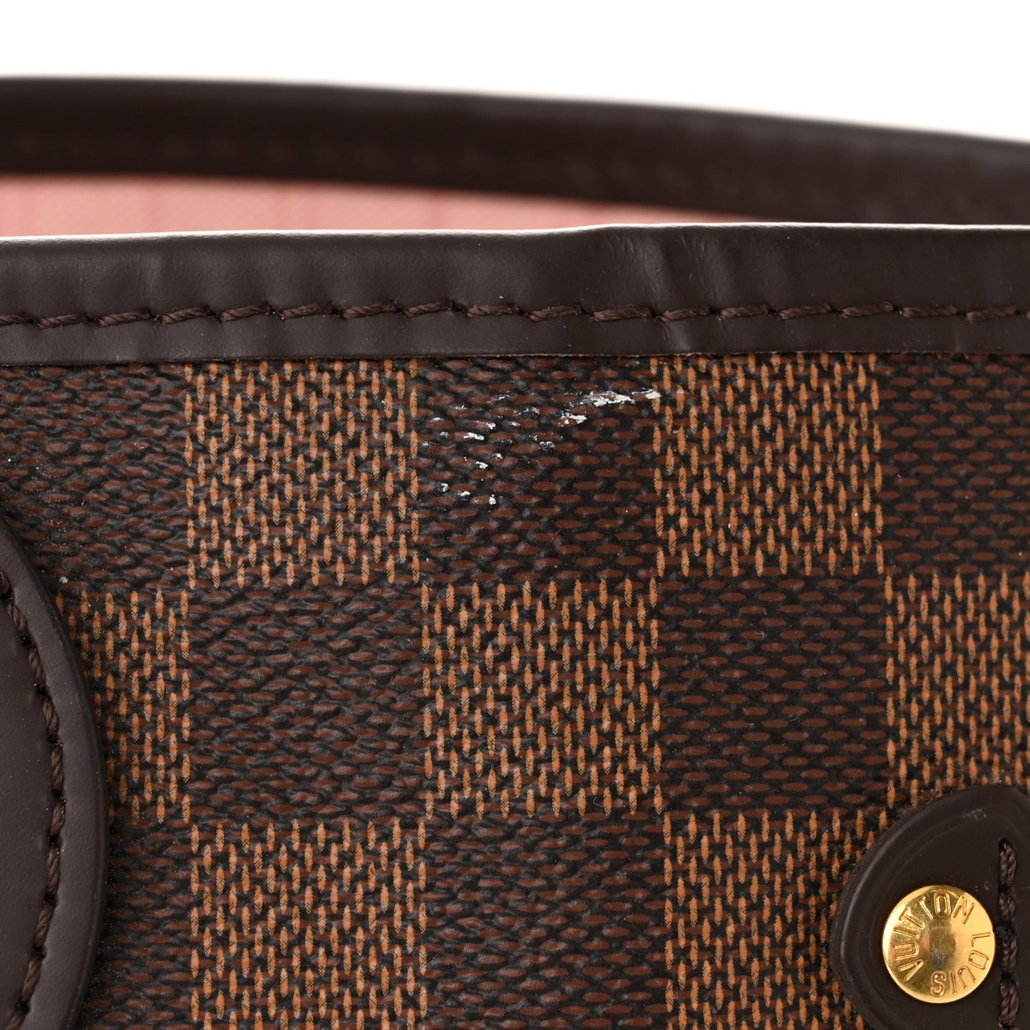 Damier Ebene Neo Neverfull MM Rose Ballerine