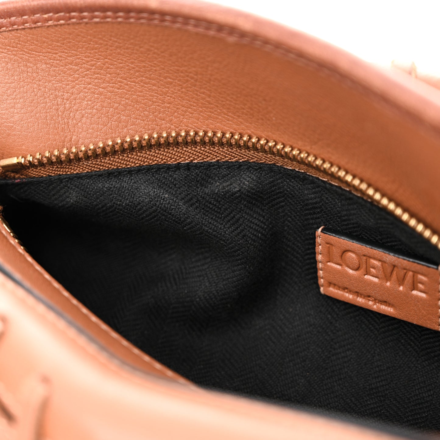Calfskin Small Laced Puzzle Bag Tan