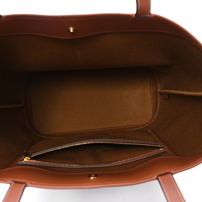 Celine Triomphe Canvas Calfskin Medium Cabas Bag Tan 5 of 11
