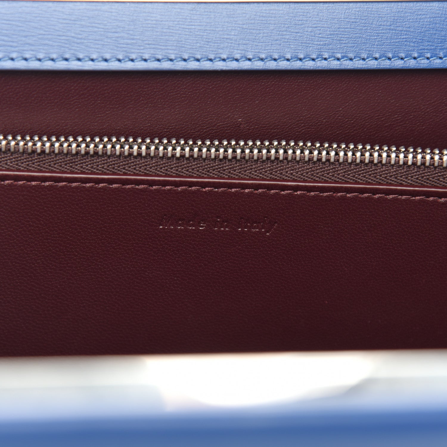 Celine Patina Box Calfskin Medium Clasp Bag Lazuli 7 of 10