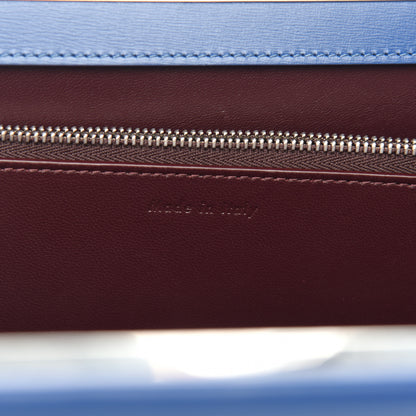 Celine Patina Box Calfskin Medium Clasp Bag Lazuli 7 of 10