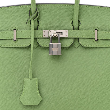Hermes Epsom Birkin Sellier 25 Vert Criquet 8 of 11