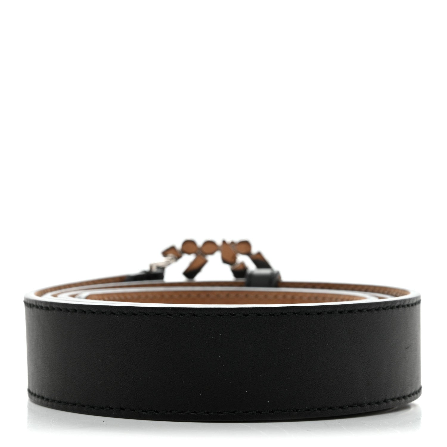 Gucci Calfskin Crystal Interlocking G 90 36 Belt Black 2 of 6