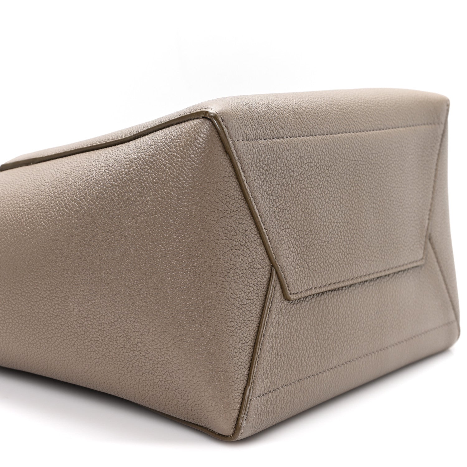 Celine Soft Grained Calfskin Sangle Bucket Bag Taupe 1797183