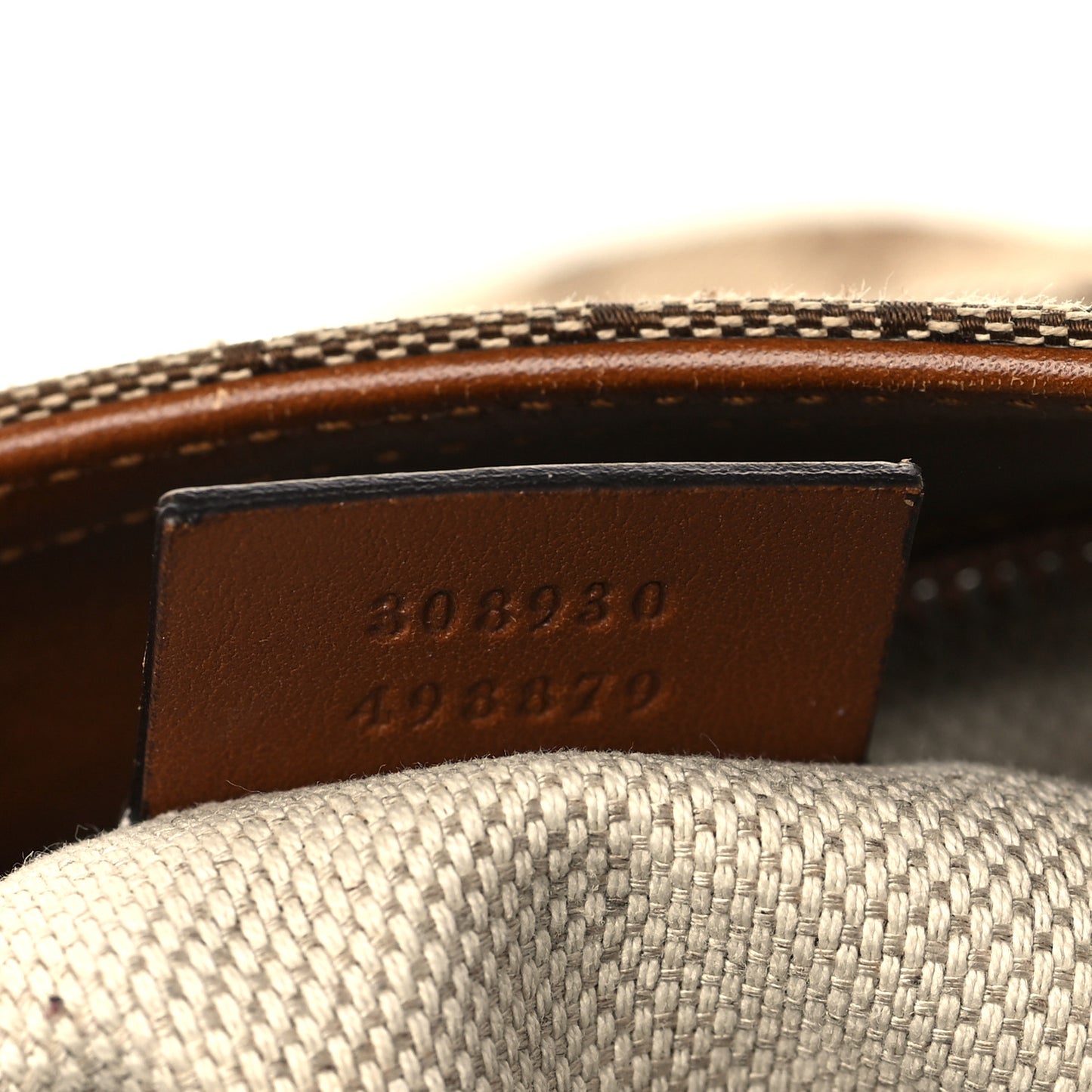 Monogram Large Flat Messenger Bag Brown