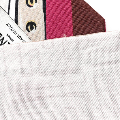 Fendi Silk Bag Print Wrappy Scarf Beige Multicolor 4 of 4