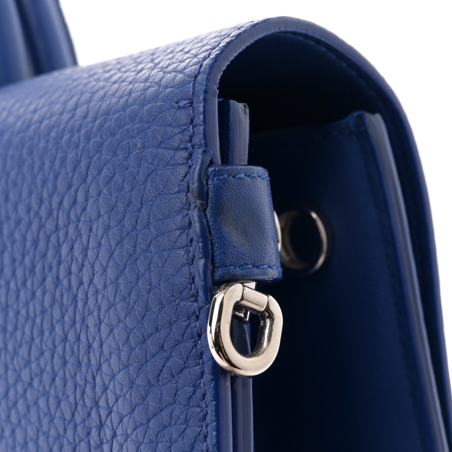 Christian Dior Grained Calfskin Medium Diorever Flap Blue 12 of 12